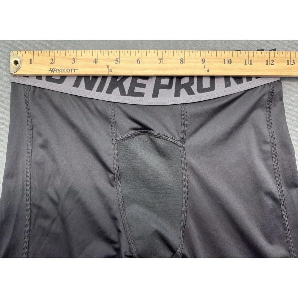 Nike Pro Combat Dri Fit Black Bottoms Boys XL Compression Workout BV3516 010